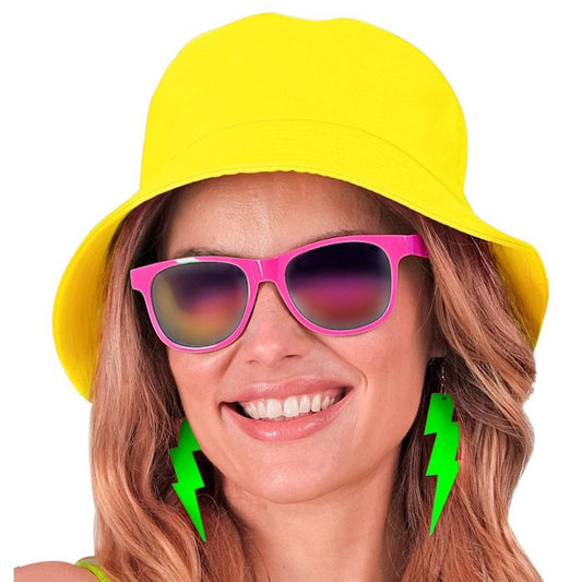 Chapeau jaune fluo
