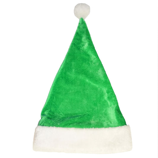 Bonnet du Père Noël en Velours Vert