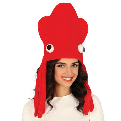 Chapeau Pieuvre Rouge