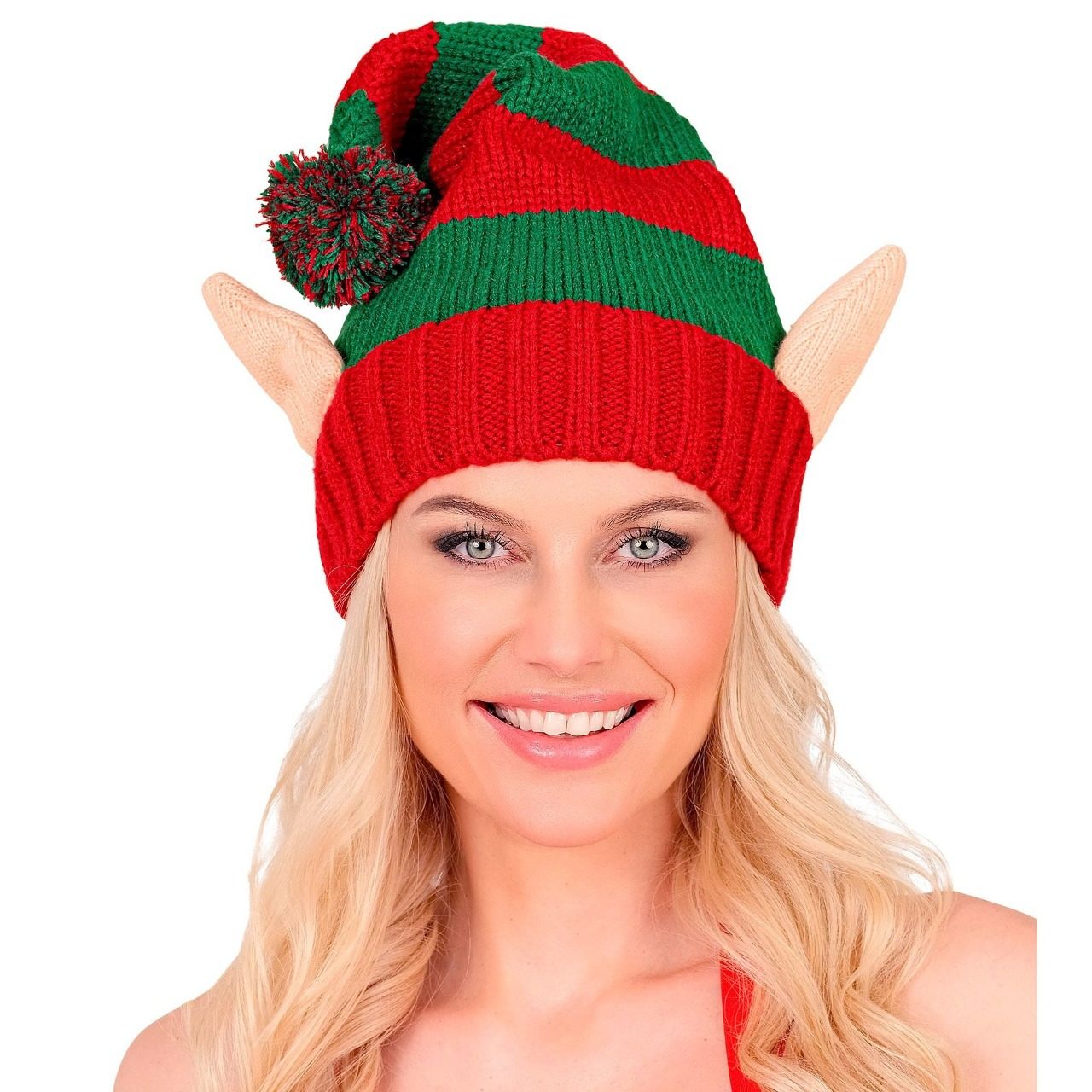 Bonnet en maille d’elfe avec oreilles