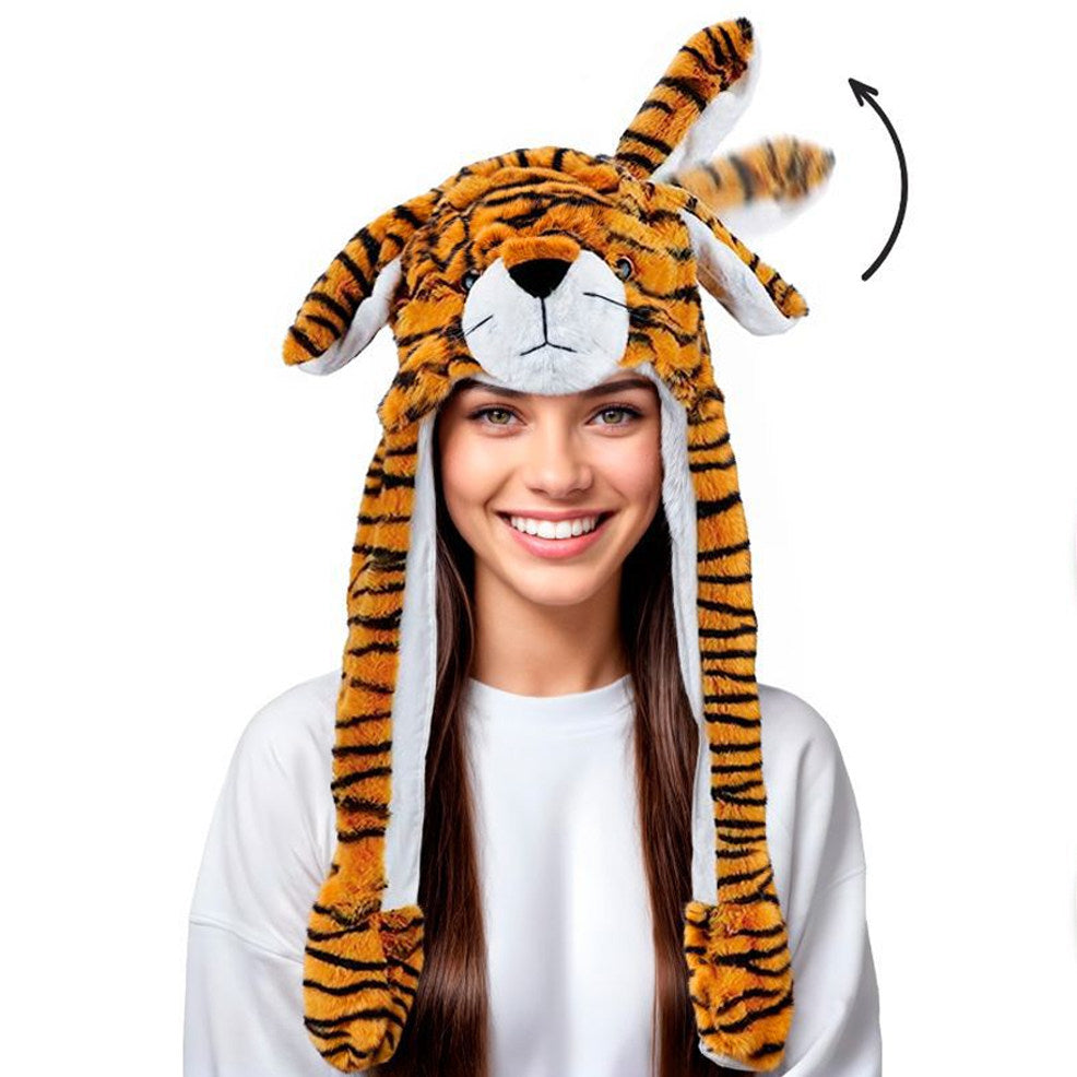 Chapeau de Tigre avec Oreilles Mobiles et Lumière