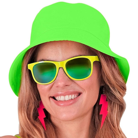 Chapeau vert fluo