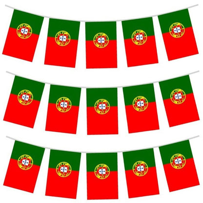 Guirlande de fanions du Portugal 10 m