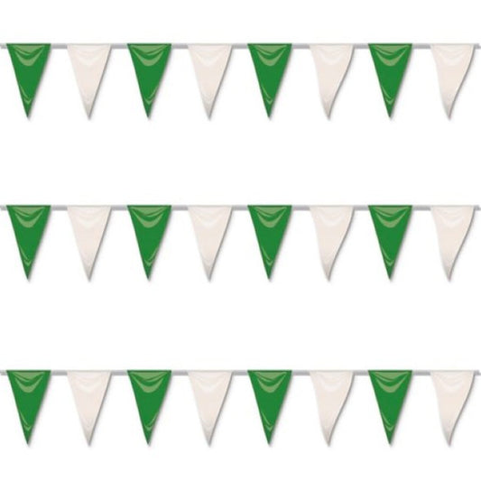 Guirlande Triangles Verts et Blancs