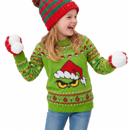 Pull de Noël Grinch pour enfant