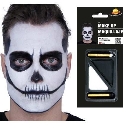 Kit Maquillage Squelette Blanc et Noir
