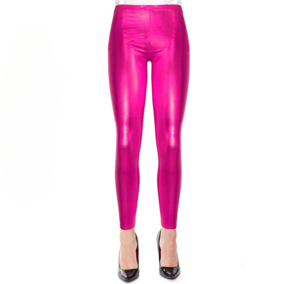 Legging Rose Fuchsia Métallisé adulte