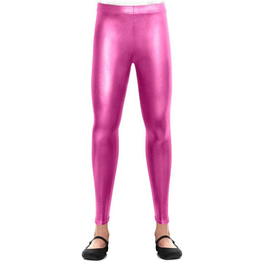 Legging Rose Métallisé enfant