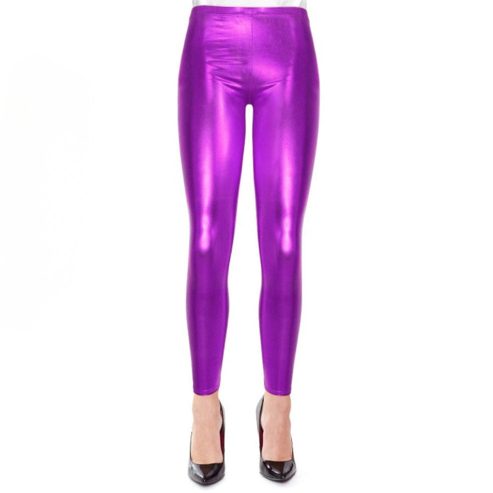 Legging Violet Métallisé adulte