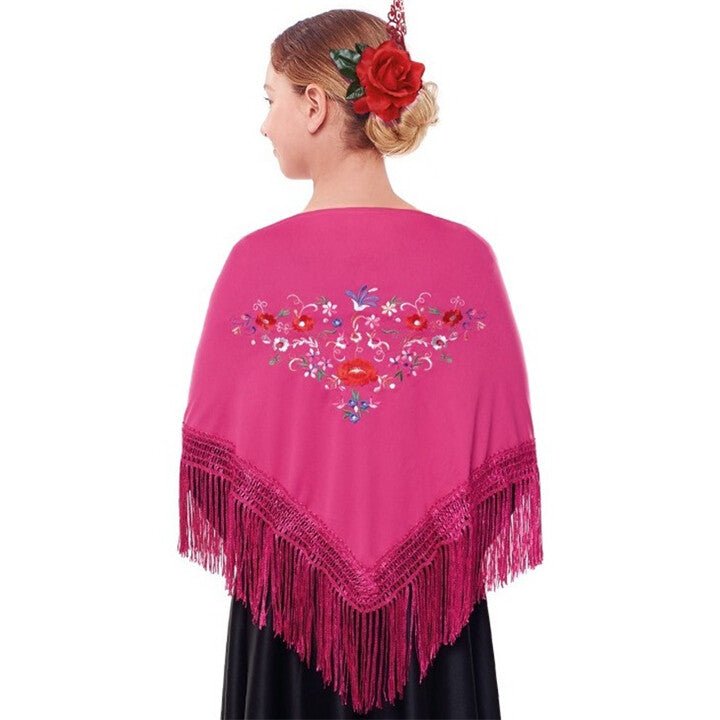 Châle Brodé Fuchsia pour enfants