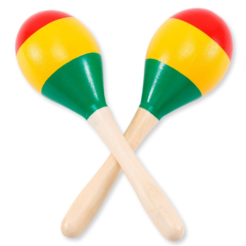 Maracas en bois colorées