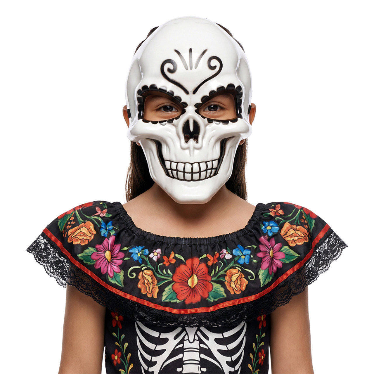 Masque de Catrina blanc