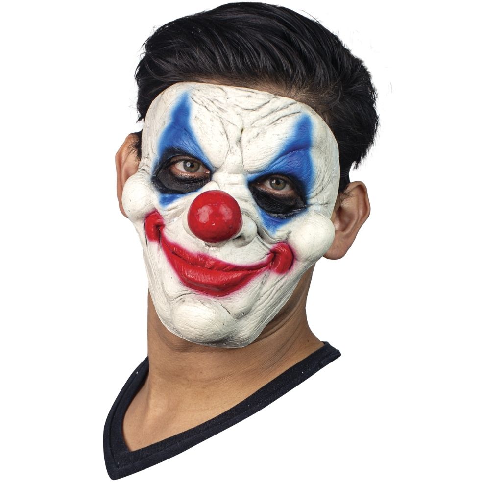 Masque en latex de clown Joker souriant