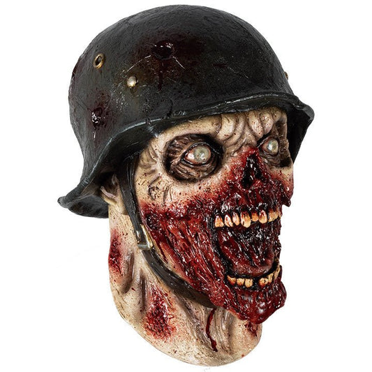 Masque en Latex de Soldat Zombie 1945