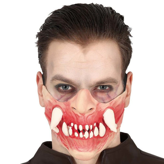 Demi-masque de latex Assassin Crocs