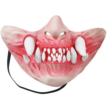 Demi-masque de latex Assassin Crocs