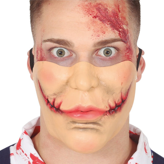Demi-Masque en Latex d'Assassin