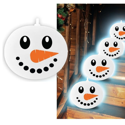 Pack de 5 ballons en latex Bonhomme de neige