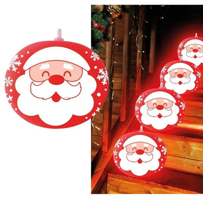 Pack de 5 ballons en latex Père Noël