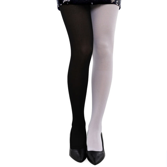 Collants Bicolore Noir et Blanc