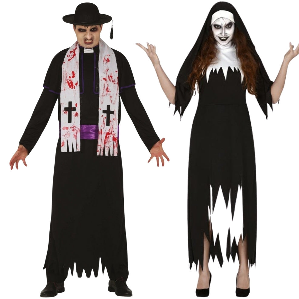 Déguisements de couple Zombies Religieux 