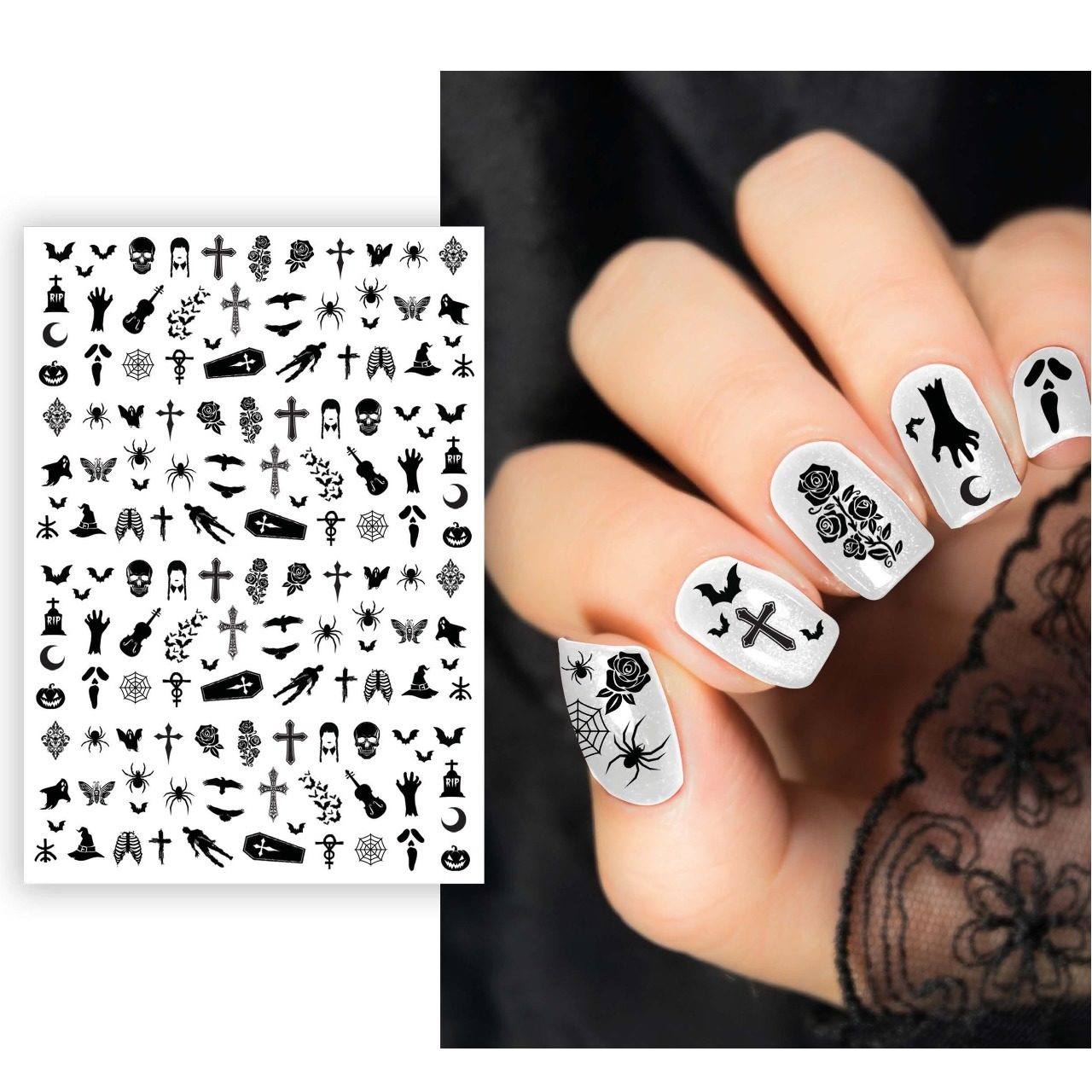 Autocollants Ongles Halloween