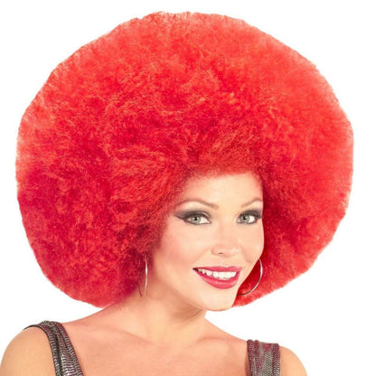 Perruque Afro Super Rouge