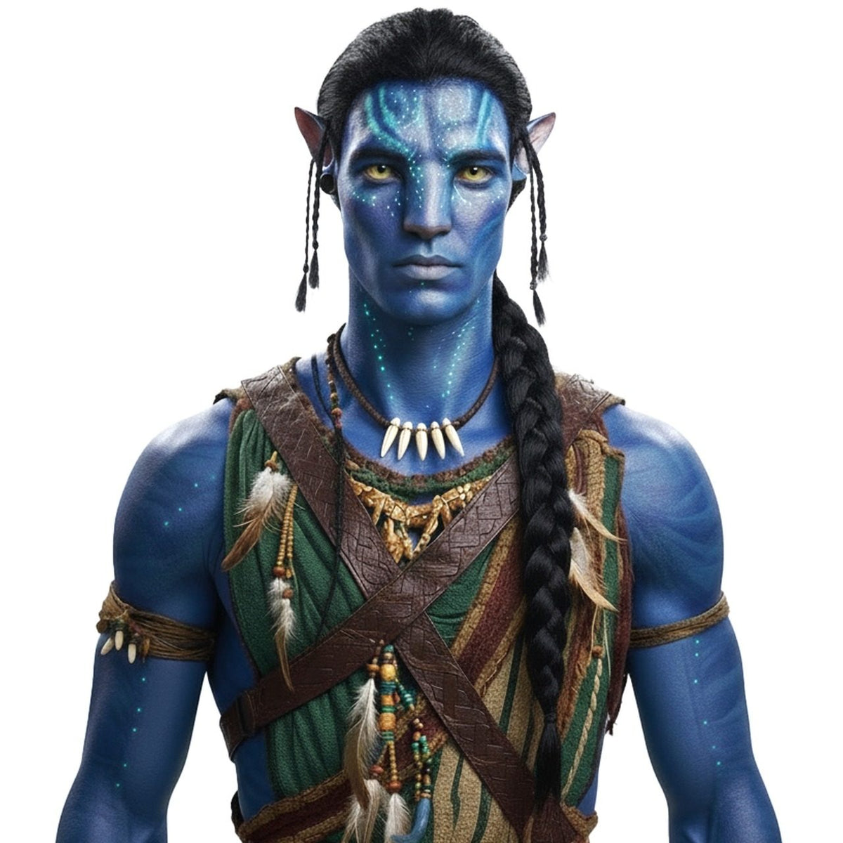 Perruque d'Avatar Tresse