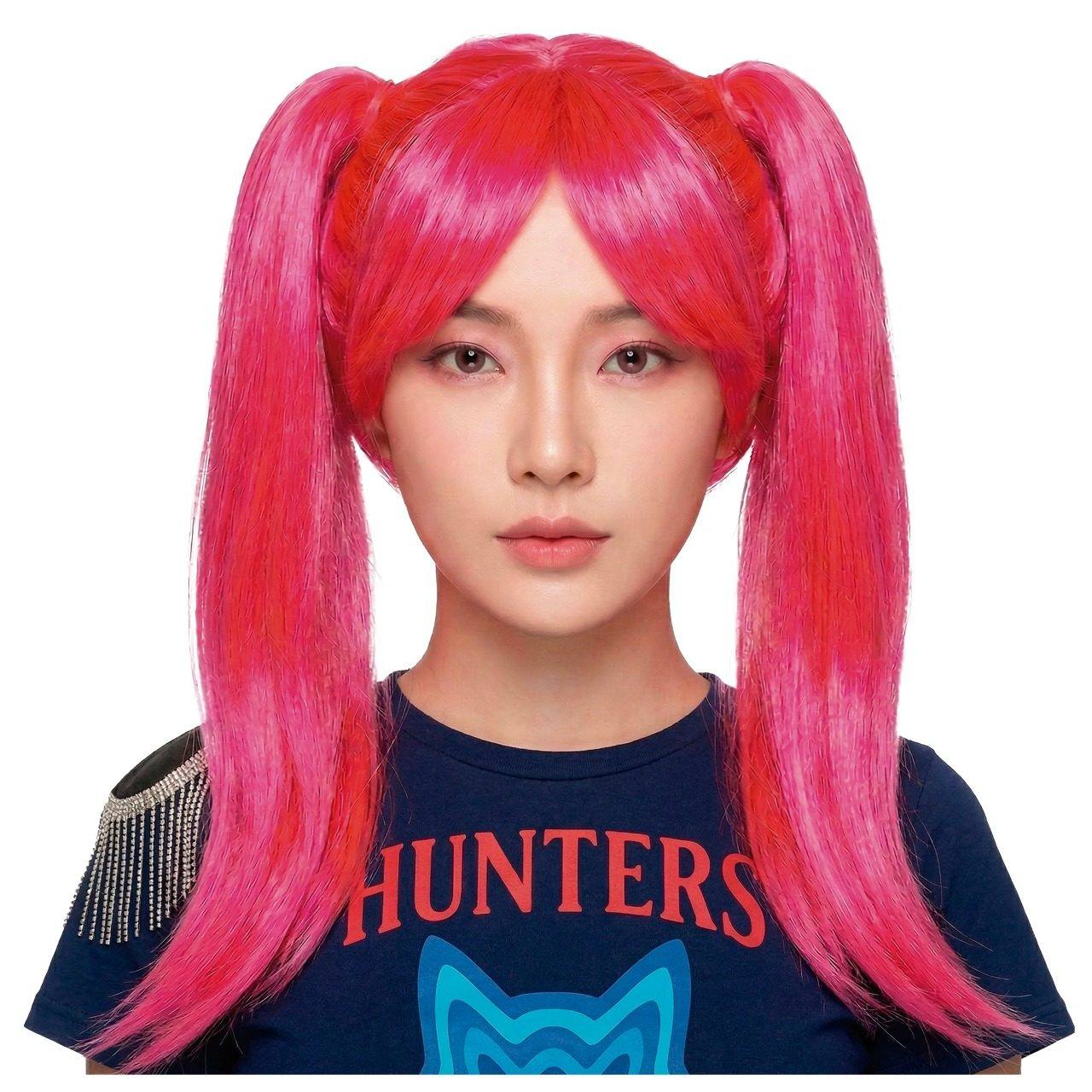 Perruque Chanteuse K-Pop Rose