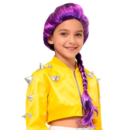 Perruque Chanteuse K-Pop Lilas enfant