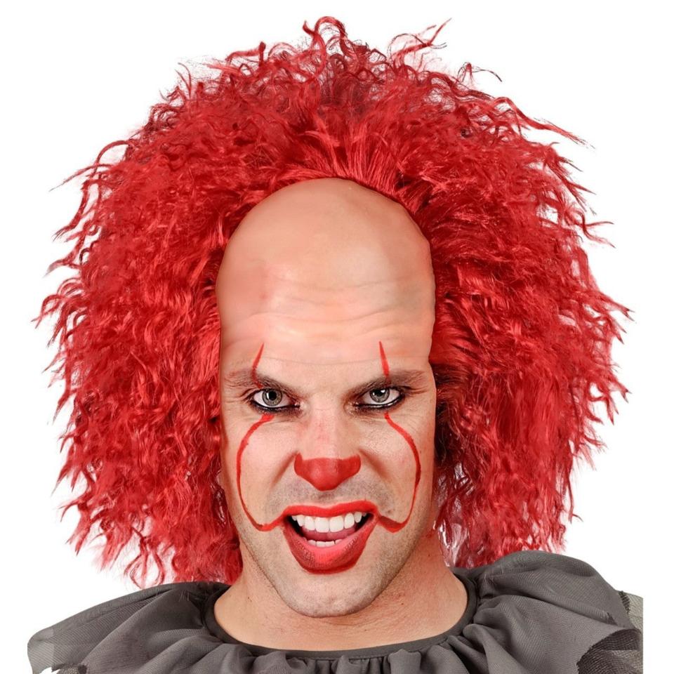 Perruque de clown informatique rouge