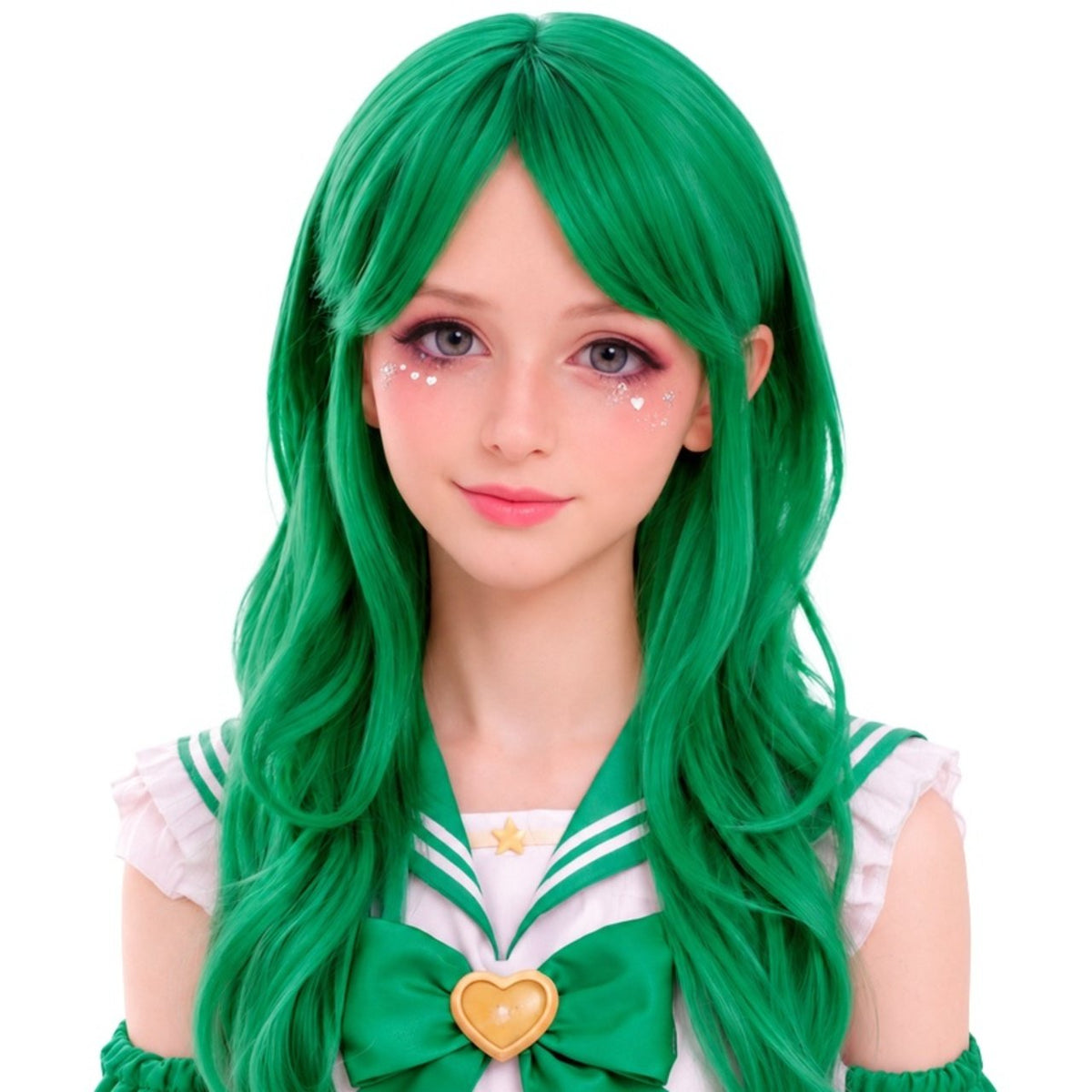 Perruque Verte Longue Cosplay