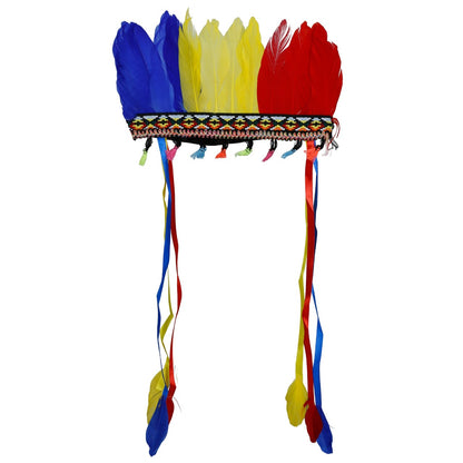Coiffe d’Indien à Plumes Colorées
