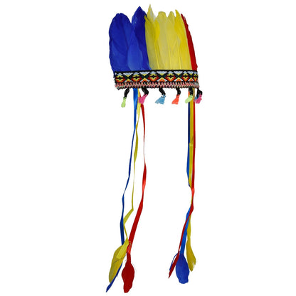 Coiffe d’Indien à Plumes Colorées