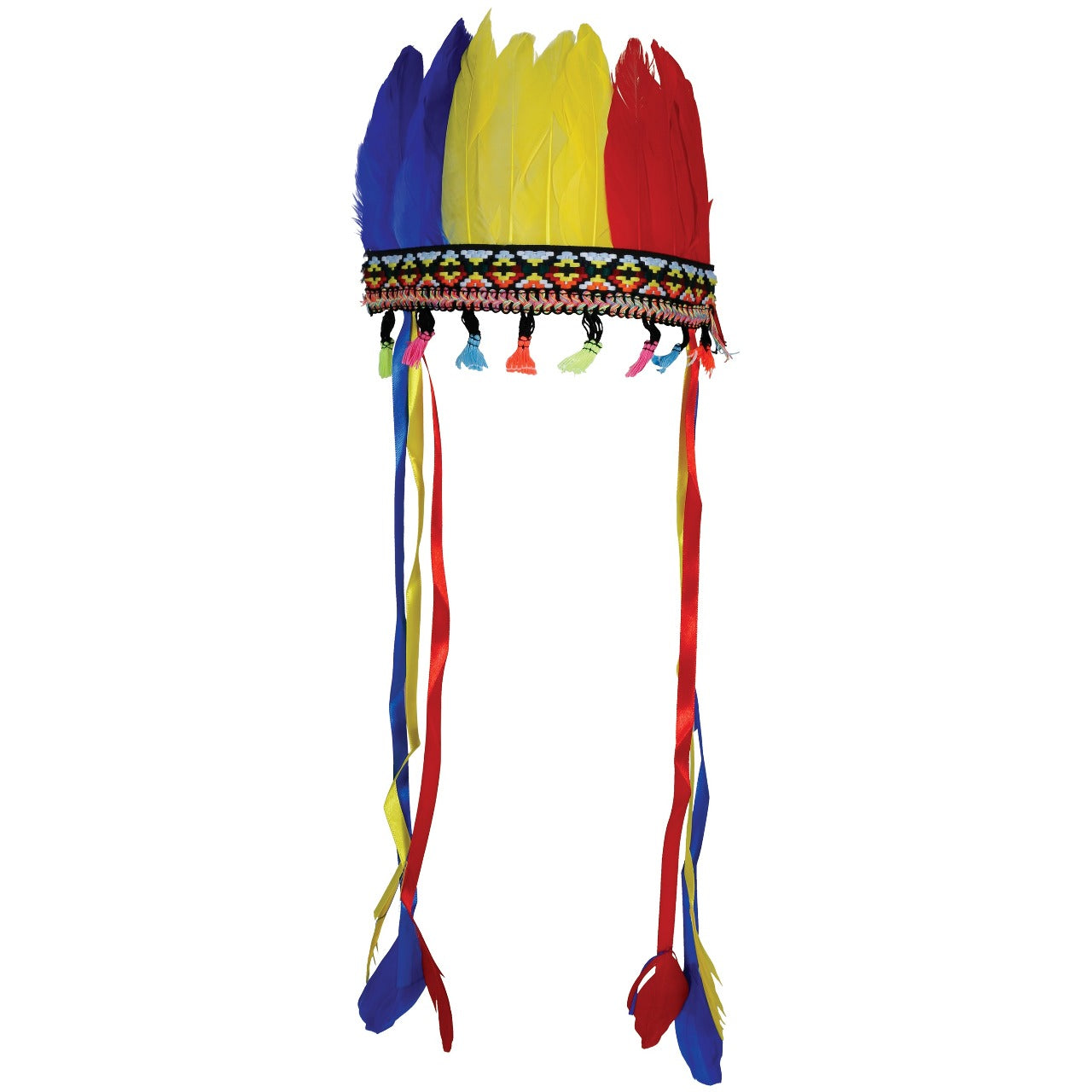 Coiffe d’Indien à Plumes Colorées