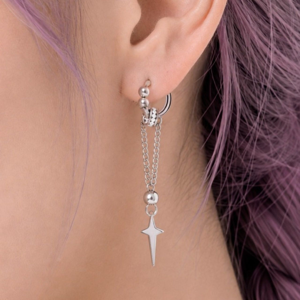 Boucles d’oreilles K-pop Étoile