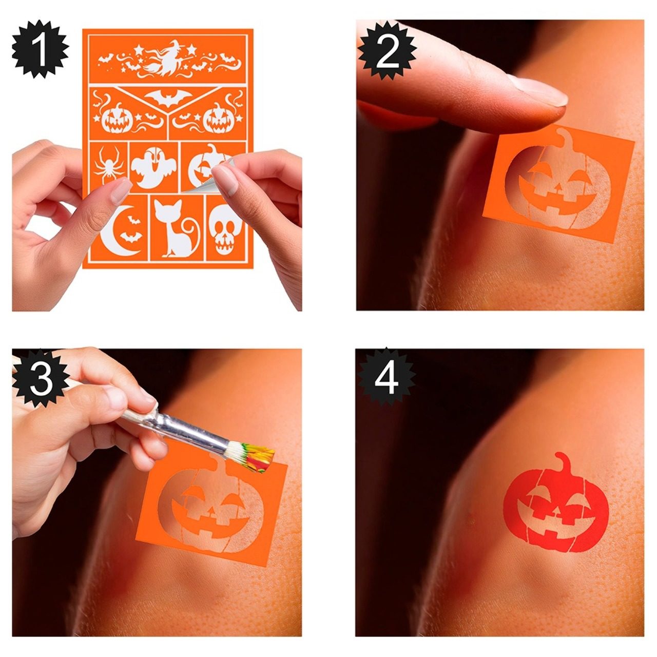 Pochoir Maquillage Sorcière enfant