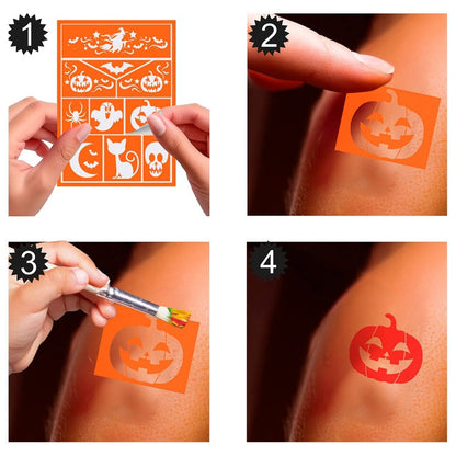 Pochoir Maquillage Sorcière enfant