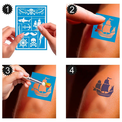 Pochoir Maquillage Pirate enfant