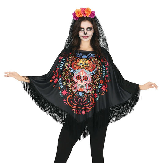 Poncho de Catrina Muerte pour femme