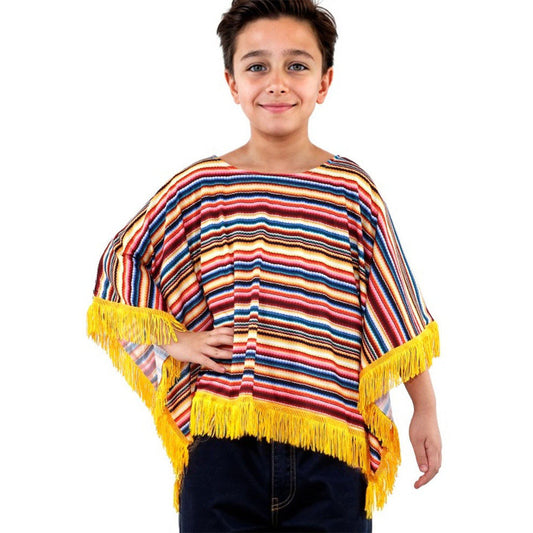 Poncho Mexicain à Rayures enfant