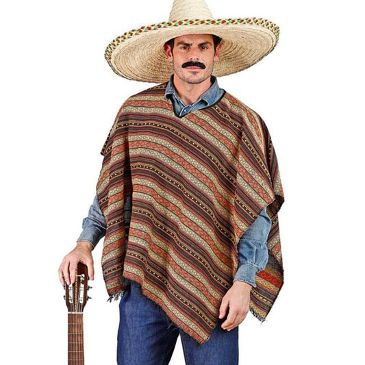 Poncho mexicain réversible