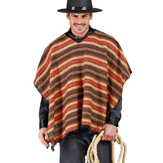 Poncho mexicain réversible