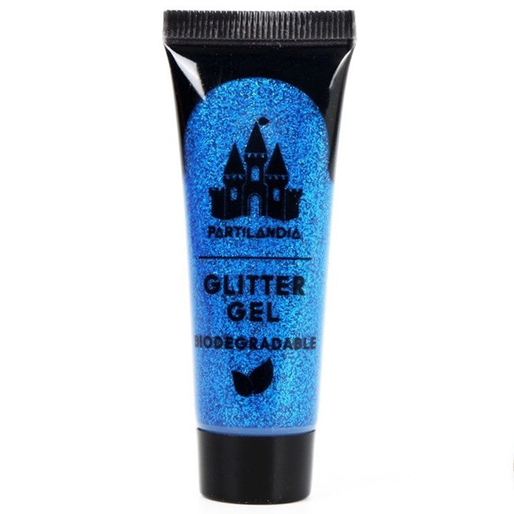 Gel pailleté bleu biodégradable