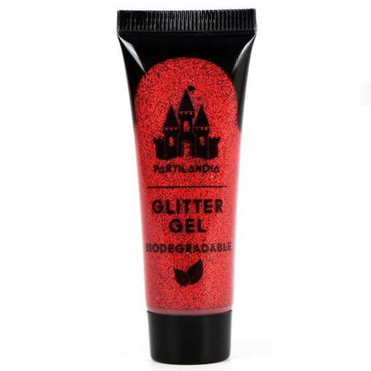 Gel à Pailletes Rouge Biodégradable