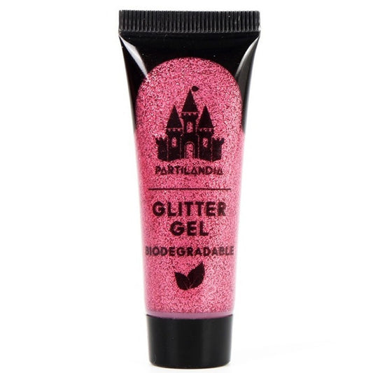 Gel rose biodégradable pailleté