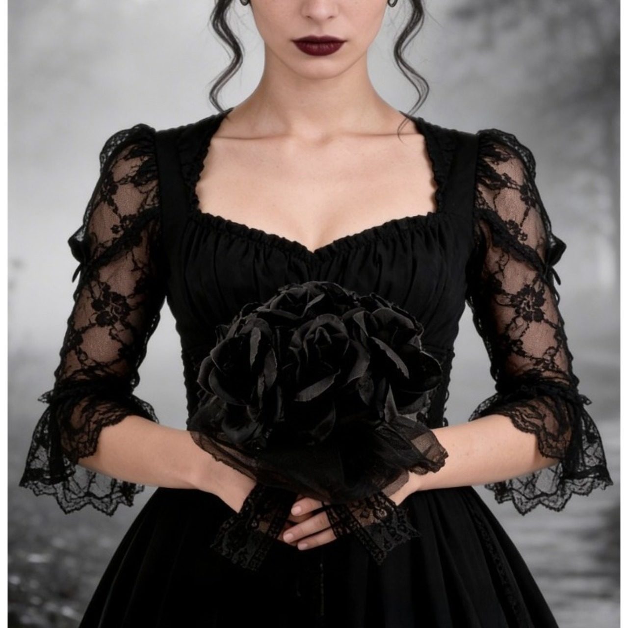 Bouquet de Roses Noires Deluxe
