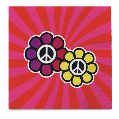 Serviettes Hippie Peace