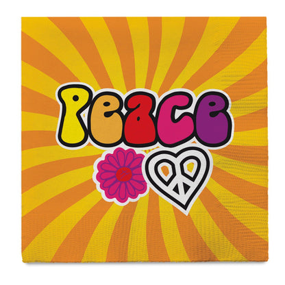 Serviettes Hippie Peace