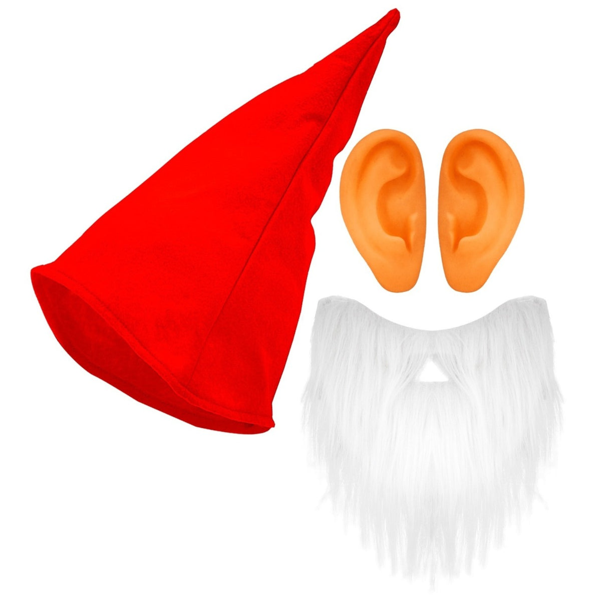 Geyoga Chapeau Nain Avec Barbe Blanche – Accessoire Cosplay Carnaval, Fête Ou Déguisement Amusant